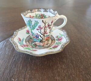 Coalport India Demitasse Cup and Saucer